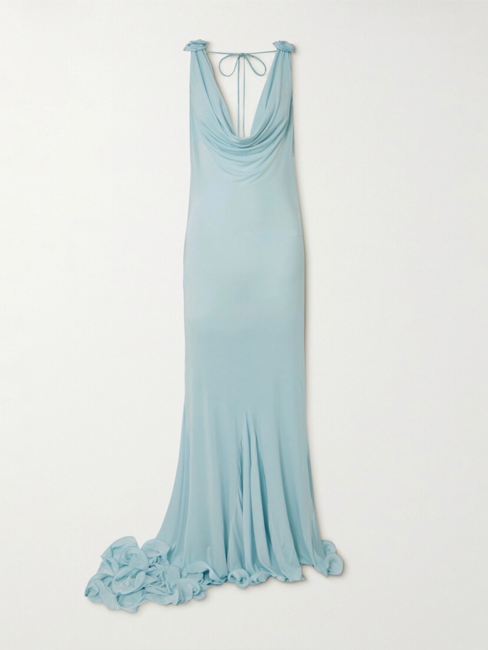 MAGDA BUTRYM Floral-appliquéd satin-jersey dress 36 Brand new with tags!